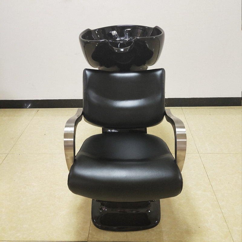 Exportaciones para la exportación Peluquería Peluquería Salón de belleza Sin champú semi-reclinado sentado eléctrico, cama de lavado, champú, silla de champú