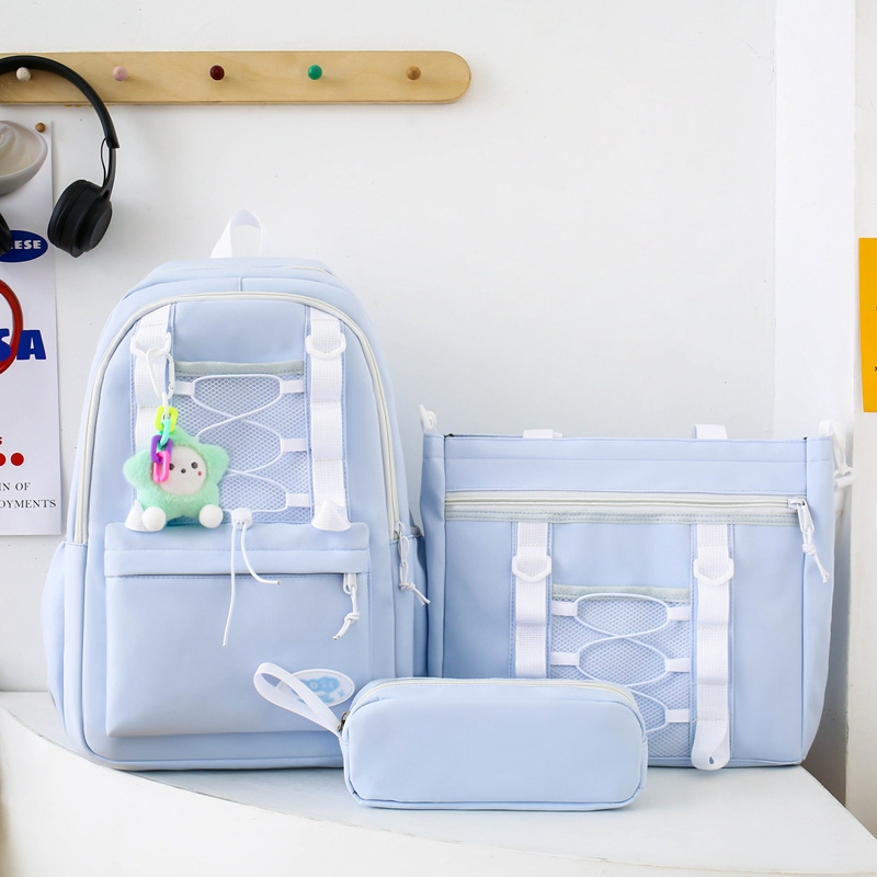 Mochila escolar niña coreana escuela secundaria japonesa mochila simple moda escuela primaria mochila de gran capacidad estudiantes de secundaria ins