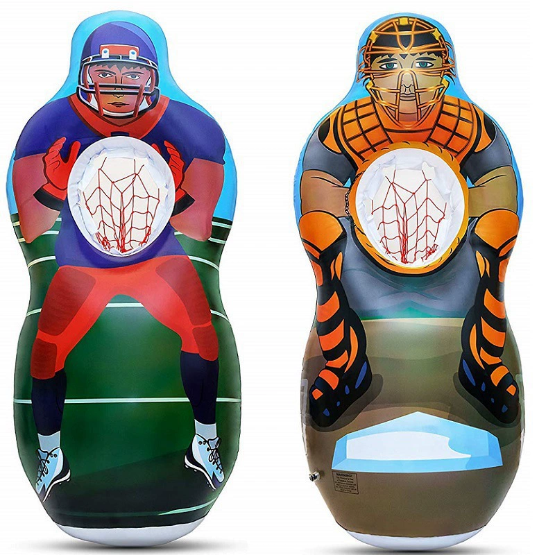 Трансграничный надувной стакан Спорт на открытом воздухе Бросательная игра Бейсбол Оливковая Интерактивная ударная колонна Фигурка Модель игрушки