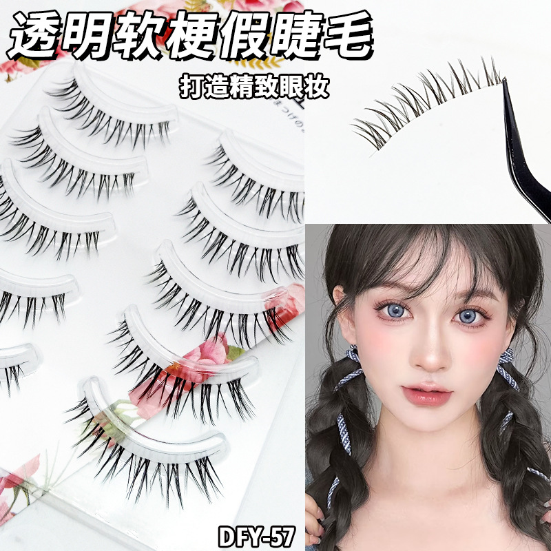 Una variedad de opciones cos Little Devil Pestañas postizas Maquillaje desnudo diario Pestañas Comics japoneses Barbie Eyes 5 pares