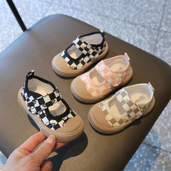 Baby girl canvas shoes 0-1-3 years old children's shoes toddler shoes girls non-slip soft sole single shoes princess shoes one piece dropshipping 2