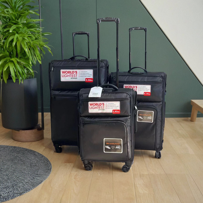 블랙 멀티 포켓 확장 및 업그레이드된 방폭 지퍼