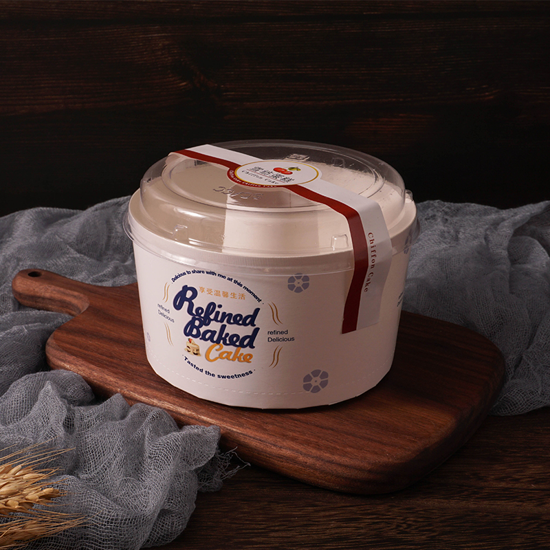 Chifeng molde de taza de pastel hueco 4 pulgadas 6 pulgadas 8 pulgadas chimenea taza de chapa de papel taza de chiffon con tapa al por mayor