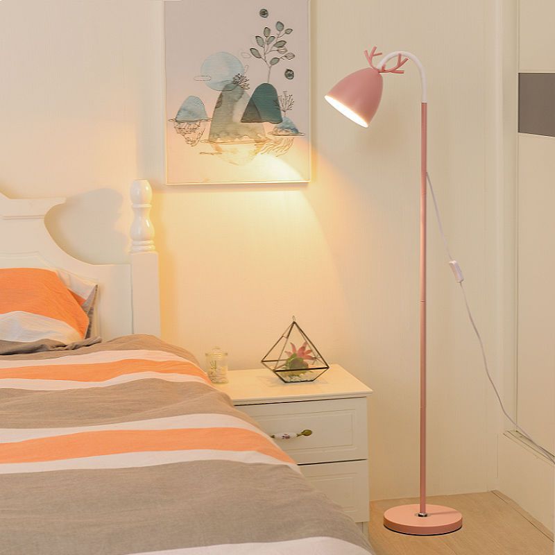 X E Floor Lamp Simple Modern Style Girl's Living Room Atmosphere Internet Celebrity Children's Nordic Bedroom Bedside Floor Lamp