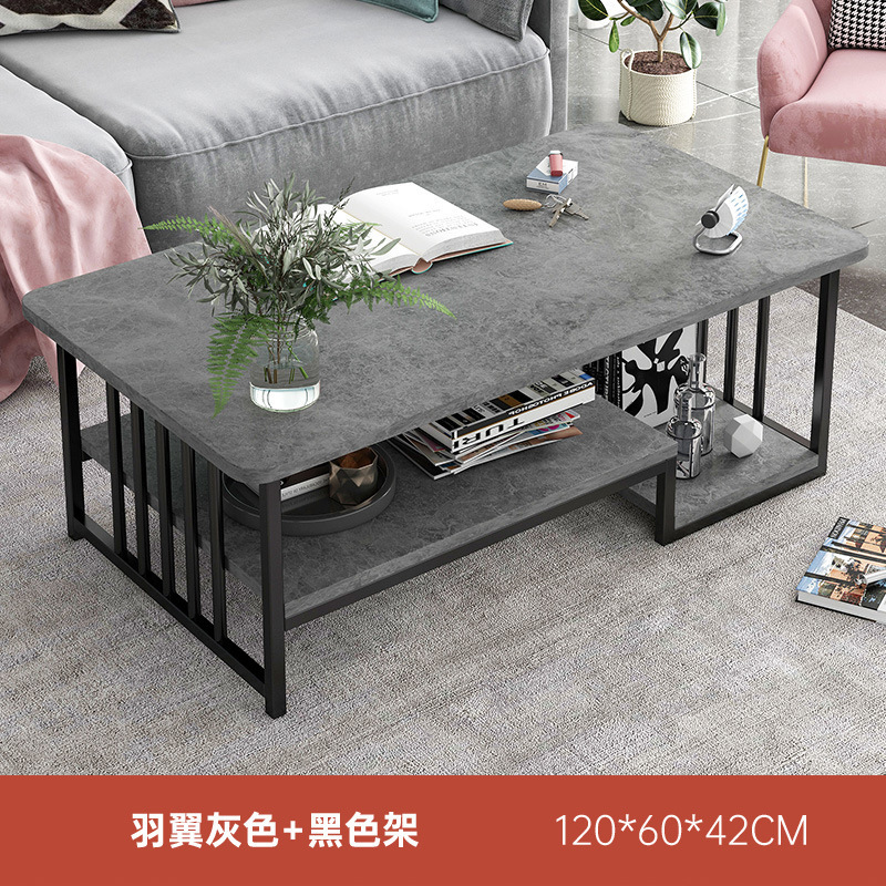 Mesa de centro, sala de estar, hogar, sofá simple moderno, mesa lateral, casa de alquiler de apartamento pequeño, mesa de lujo ligera, mesa de té con balcón simple