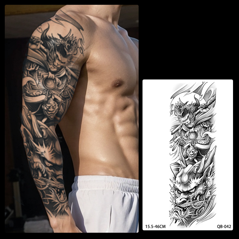 Brazo de flor de brazo completo Parche de tatuaje a base de hierbas Hombres y mujeres Jugo de larga duración impermeable Sentido avanzado no reflectante Nuevo estilo 2025