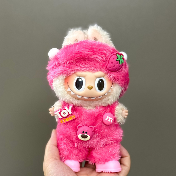 仅衣服适用于拉布布娃衣一二三代搪胶玩偶挂件公仔可穿圣诞娃衣套|undefined