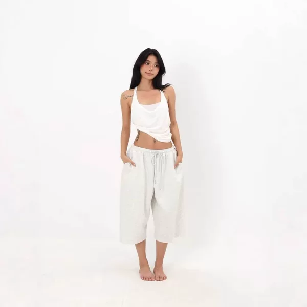 American-Style Thin Sports Shorts 2026 Spring/Summer New Men's and Women's Cropped Pants Casual Loose Wide-Leg Pants Mid-Length Pants