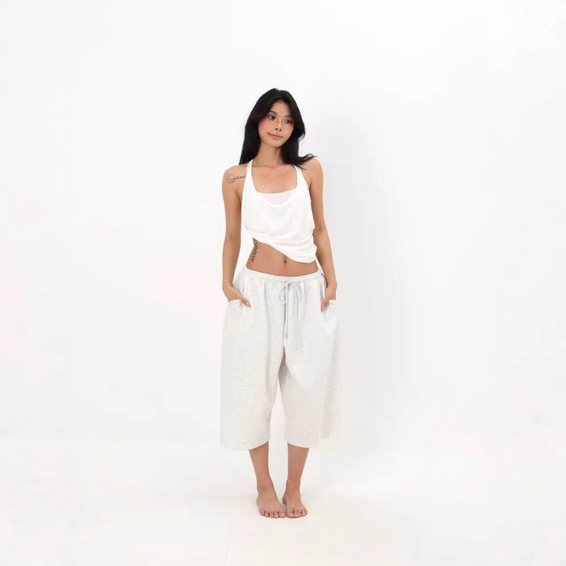 American-Style Thin Sports Shorts 2026 Spring/Summer New Men's and Women's Cropped Pants Casual Loose Wide-Leg Pants Mid-Length Pants American-Style Thin Sports Shorts 2026 Spring/Summer New Men's and Women's Cropped Pants Casual Loose Wide-Leg Pants Mid-Length Pants