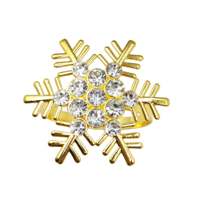 新しいクリスマスのアイデアには、雪の花のナプキンリングを入れて、ホテルのテーブルの装飾を飾って、メーカーの卸売りをします。|undefined