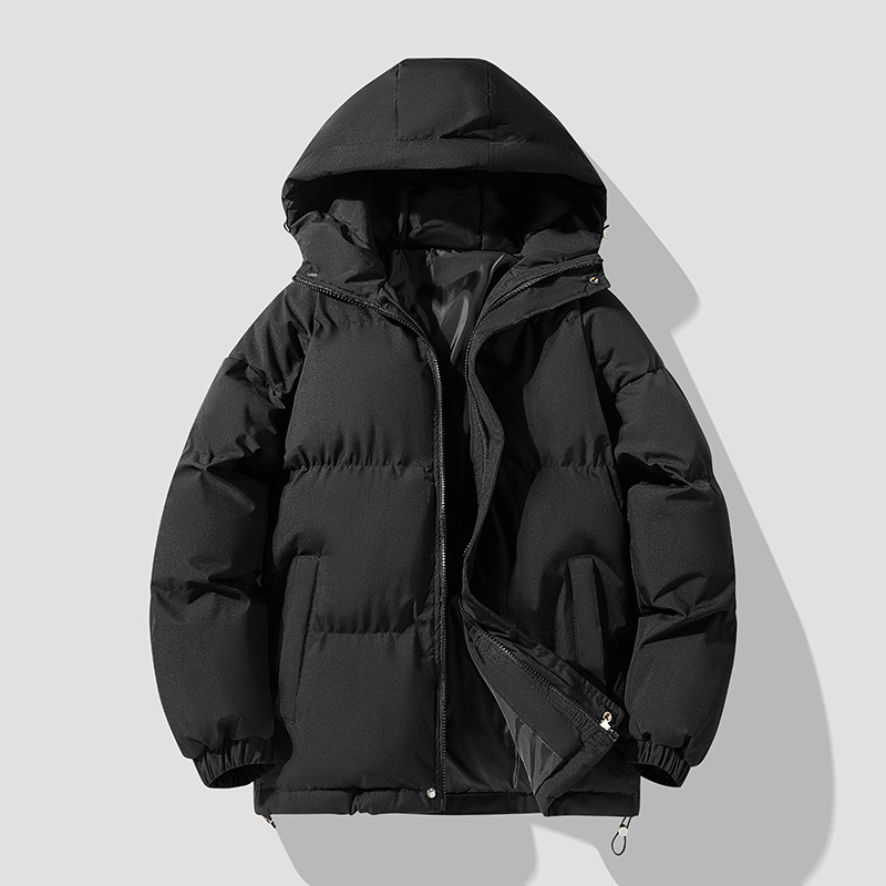 Chaqueta Acolchada Térmica con Capucha de Poliéster, Con Capucha, Térmico, para Invierno y Uso Casual