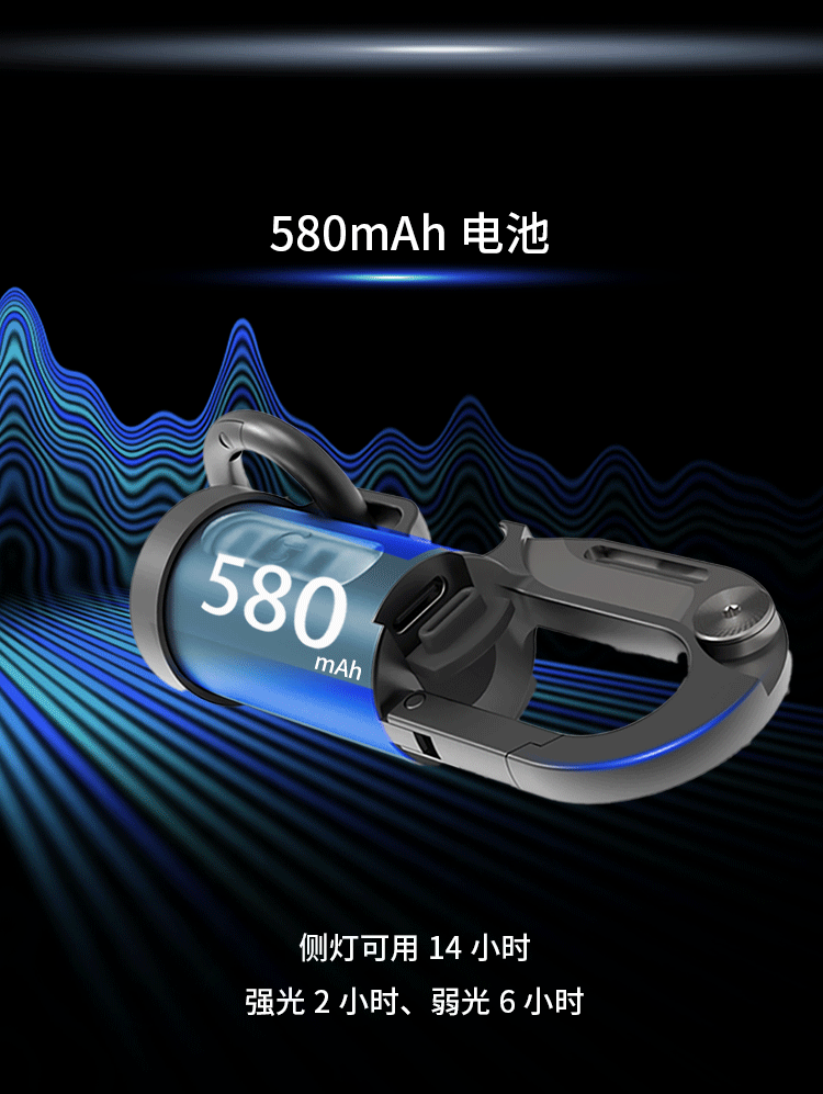 Keychain Flashlight Strong Light Illumination Lamp Floodlight Multifunctional Portable Mini Light Pro Model