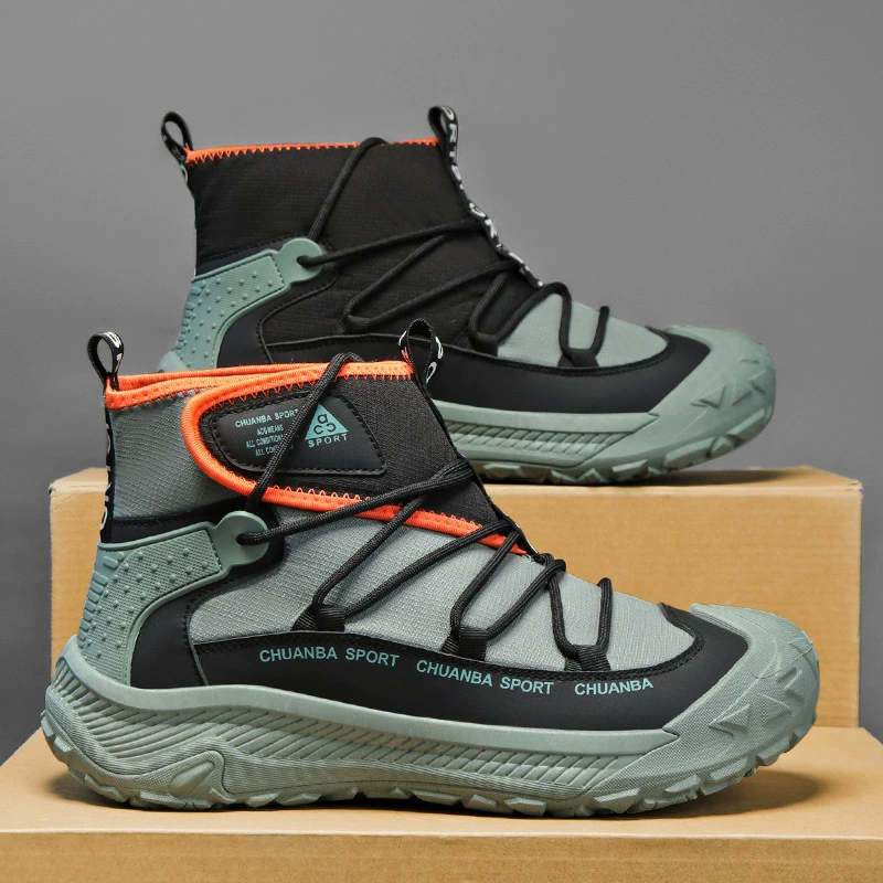 Мужская обувь на все времена года, новая повседневная обувь, модная мужская обувь для походов на открытом воздухе, модные высокие дышащие носки, обувь, может быть отправлена от имени других.