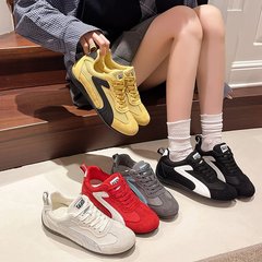 复古撞色德训鞋女2025年夏季新款网面透气运动鞋时尚百搭休闲女鞋