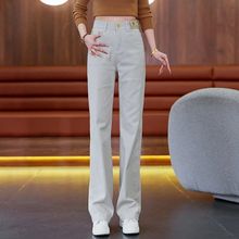 窄版直筒牛仔裤女春夏新款时尚高腰宽松显瘦阔腿裤百搭休闲长裤子