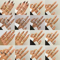 Европейское и американское Совместное кольцо AliExpress желание Ретро этнический стиль преувеличенный драгоценный камень Комбинация костюм кольцо