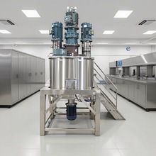 上海供应 电加热液体配料罐 不锈钢密封反应釜 对开式法兰搅拌罐