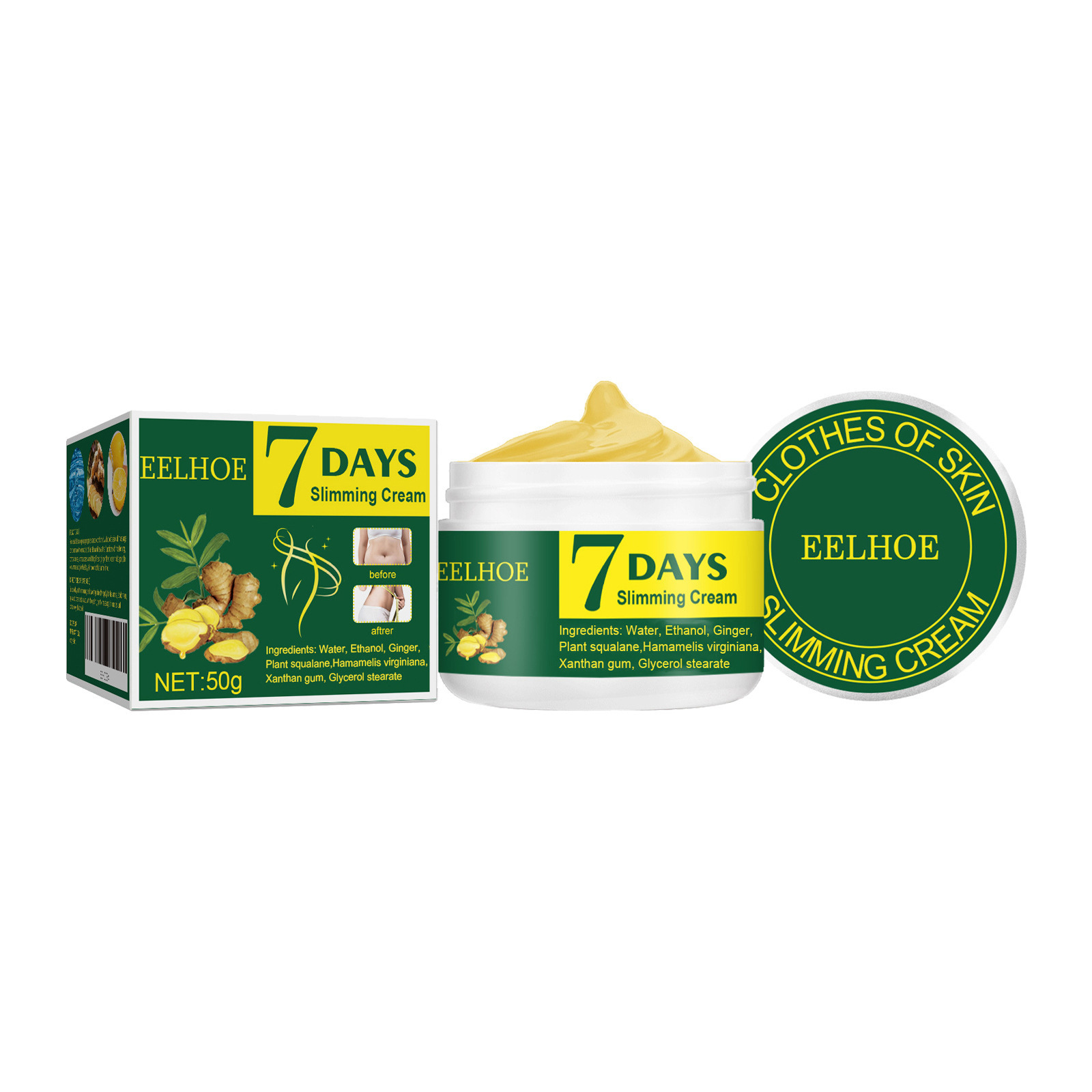 Crema de Masaje de Jengibre Hidratante para Todo el Cuerpo