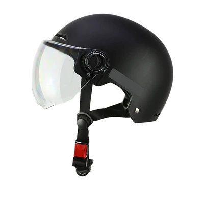 Motosiklet kaskı (dəbilqə) and Women, Motorcycle Riding Helmets, Half - black-l