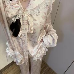 可爱甜美Hello Kitty印花冰丝睡衣女春秋新款长袖长裤家居服套装