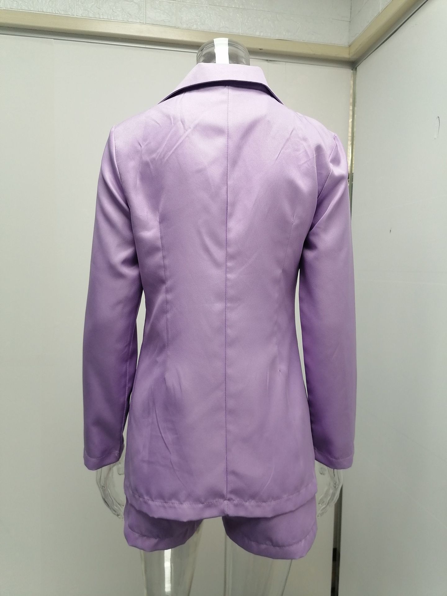 Elegantes Damen Blazer Set Langarm Für Herbst Und Winter Mode_voghion.com