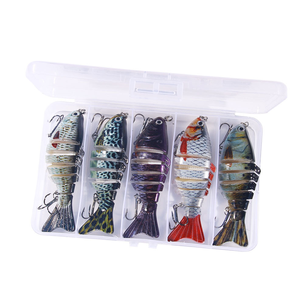 Señuelo de Pesca Multisección, Cebo Duro, 15 Colores, 9.7cm, 14.7g, Cebo Artificial, Señuelo de Pesca