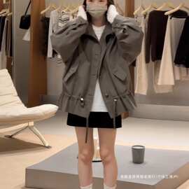 韩系复古工装风衣外套女2026秋季新款小个子短款设计感早秋巨好看
