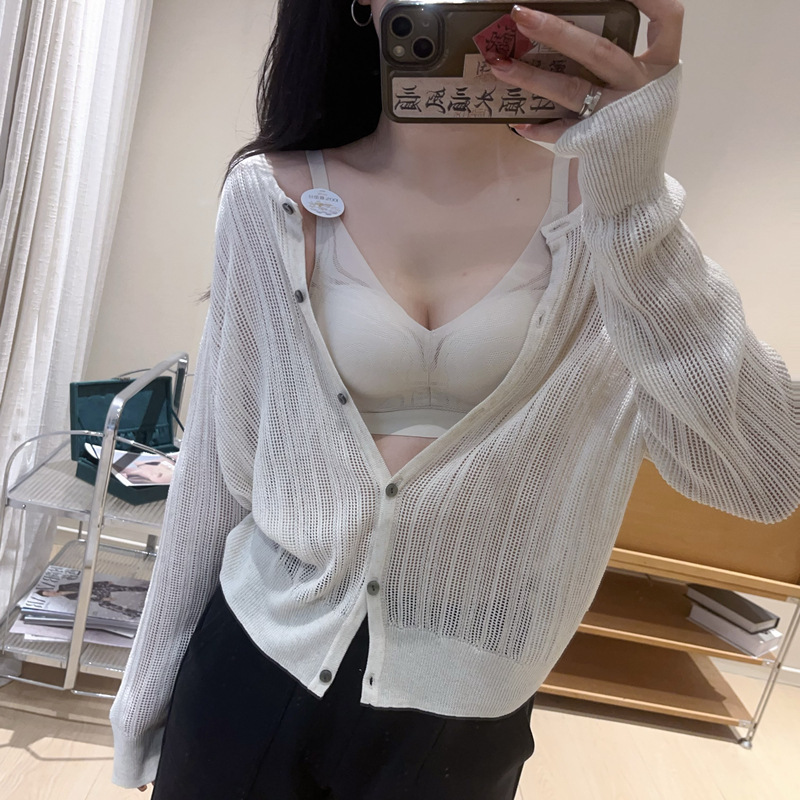 Transmisión en vivo en nombre de la explosión 20214 seda de morera súper suave sin anillo de acero, pecho pequeño, sujetador ajustable de ropa interior