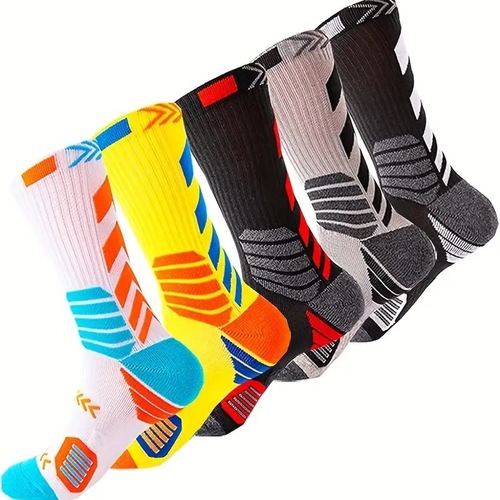 Elite Training Socks Basketball Socks Trendy Color Block Ankle Socks for Men and Women Professional Sports Socks