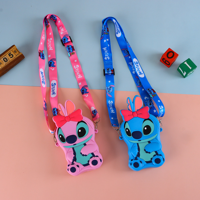 Children's Silicone Wallet Keychain Stitch Coin Storage Bag Earphone Case Coin Purse Student Creative Wallet Children's Silicone Wallet Keychain Stitch Coin Storage Bag Earphone Case Coin Purse Student Creative Wallet
