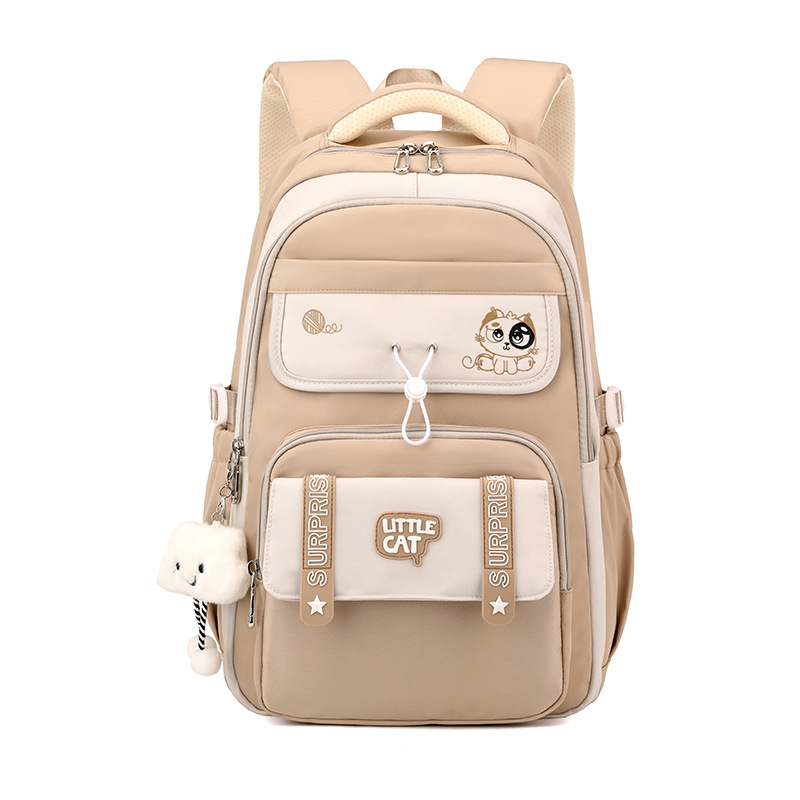 2025 nuevo estilo simple, lindo, de alto valor, mochila escolar de grado 5-6, mochila de gran capacidad para estudiantes