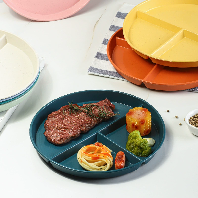 Younis 23cm Children's Dinner Plate for Elementary School Kids Home Use Colorful Dish in Several Colors