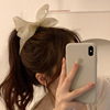 Shiffon hair accessory with bow, ponytail, hairgrip, elastic crab pin