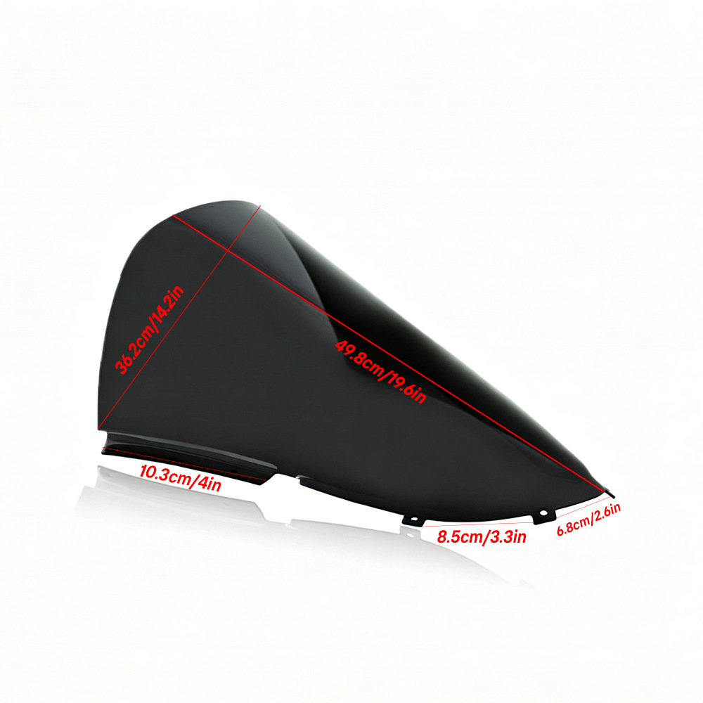 Suitable for Ducati Panigalev2 Modified Windshield, Heightened Racing Windscreen Glass Visor 25-26