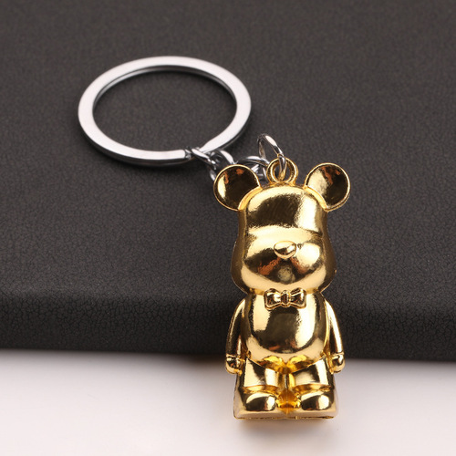 Vicious Bear Keychain Cute Internet Celebrity Cartoon Teddy Bear Figure Ornament Car Keychain Couple Schoolbag Hook