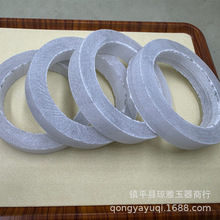 厂家一手货源天然山水意境玉镯冰透烟灰水墨丹青手镯毛坯直播供货