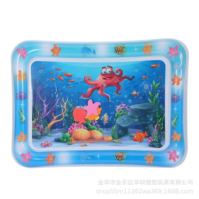 Cojín de palmaditas inflable para niños transfronterizos de Amazon Cojín de agua de palmaditas para bebés engrosado Cojín de juguete de palmaditas para bebés al por mayor