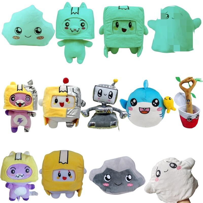 Cross-border Carton Little Man Fox Stone Cloud lankybox Plush Toy Carton Man Doll Doll Pillow Cross-border Carton Little Man Fox Stone Cloud lankybox Plush Toy Carton Man Doll Doll Pillow
