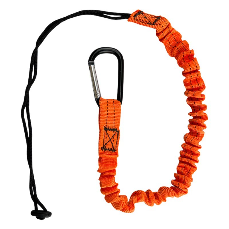 Защитный страховочный шнур для высотных работ на открытом воздухе и в помещении, нейлоновый телескопический высокоэластичный страховочный трос для защиты инструментов