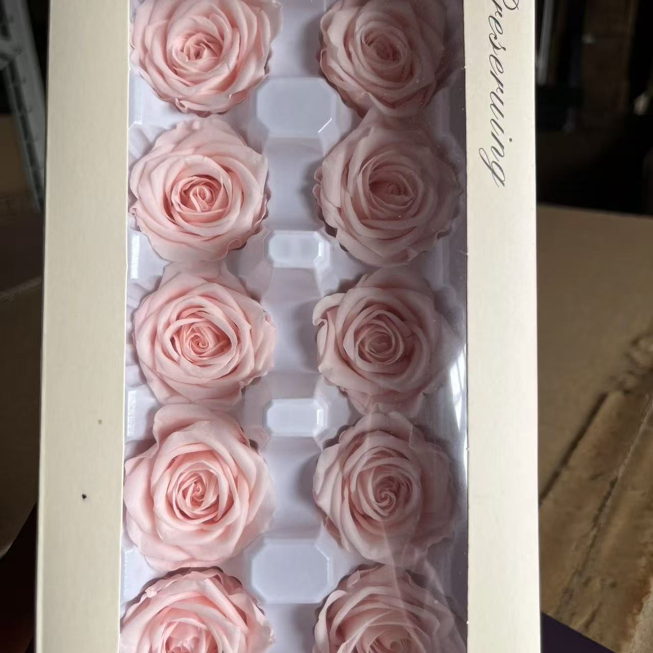 Rosa Preservada B+ de 3-4 cm, Ramo de Flores Reales para DIY, Fabricante de Yunnan, Venta al por Mayor, Material Floral para el Día de San Valentín, Flores Secas 520