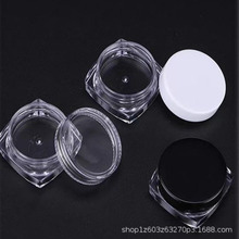 亚马逊爆款小方瓶可装美甲钻饰品魔镜粉金葱粉亮片闪粉精灵珠盒
