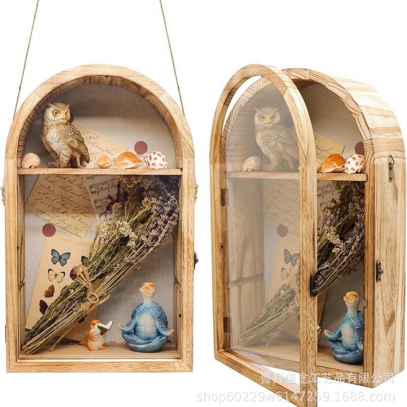 Wooden Photo Frame Can Be Hung on the Wall, Solid Wood Shadow Box, Plant Specimen and Dried Flower Storage Frame, Couple's Commemorative Photo Frame, Mounting Frame