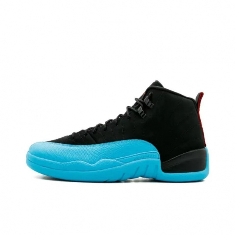 Cross-Border Putian Shoes Aj12 Chicago Cool Gray Suede Black Gold Snake Pattern Black Wine Red Men's Shoes Jordan 12 Sports Basketball Shoes