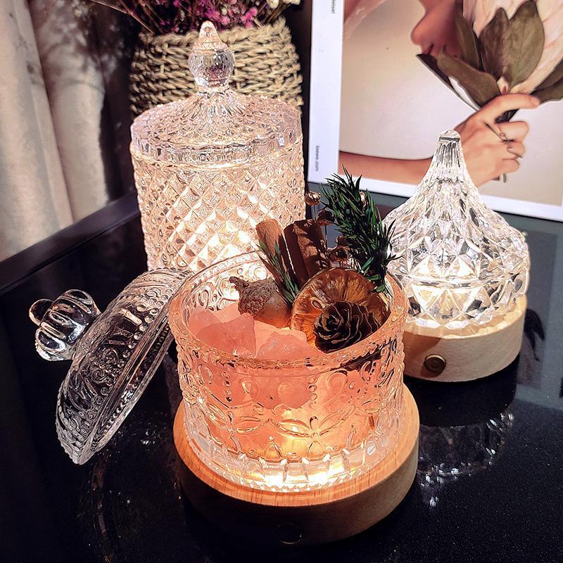 Cuenco de Vidrio para Desmagnetización de Cristal Cristal y Vidrio Multiusos para Almacenamiento y Aromaterapia