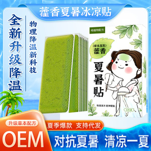 Mugwort Cooling Patch Cooling Handy Gadget Outdoor Summer Anti-Heat Stroke Student Dormitory Cold Cooling Patch Cooling Ice Patch