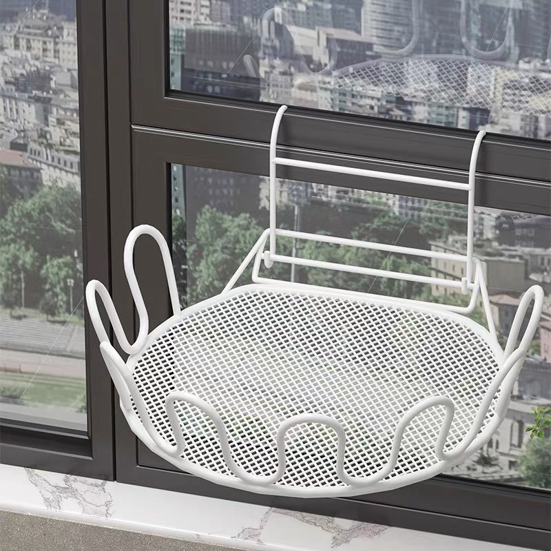 Balcón estante de secado de zapatos artefacto anti-robo ventana barandilla ventana estante de secado ventana alféizar sandalias de secado al aire libre