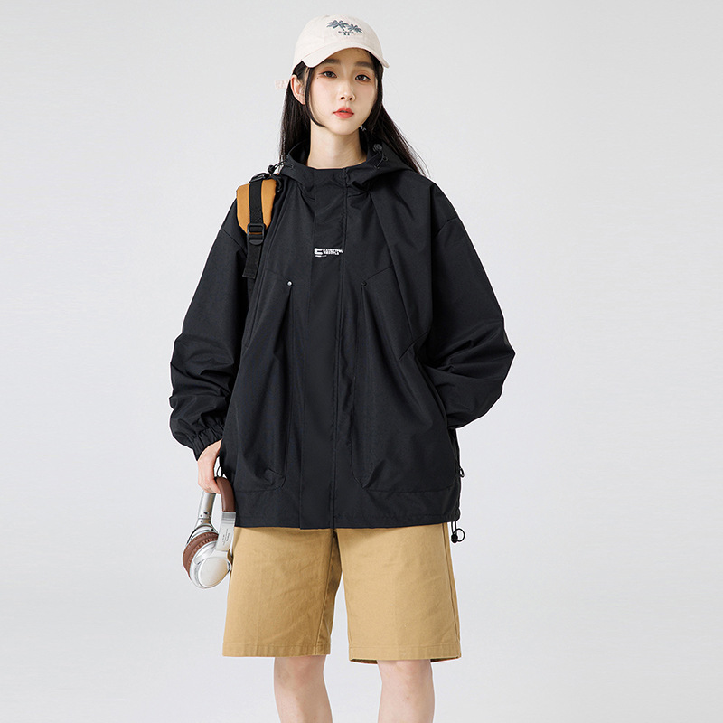 Couple Style Spring Autumn Jacket Thin Women Waterproof Trench Coat Outdoor Windbreaker Men_voghion.com