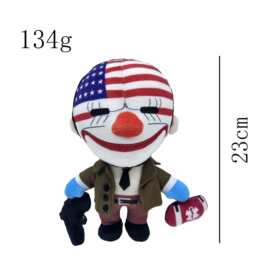 跨境新品 PayDay 3 plush收获日游戏周边毛绒玩偶公仔