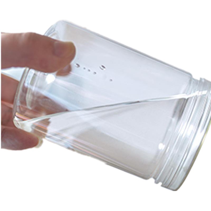 Tarro de plástico transparente Tarro de embalaje sellado de alimentos Tapa de aluminio PET Frutas secas Té Azúcar Aperitivos Botella de boca grande Protección del medio ambiente