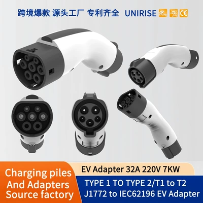 EV şarj adapterləri adapter charging pile adapter American - us-to-european-32a-t1-to-t2iec62196
